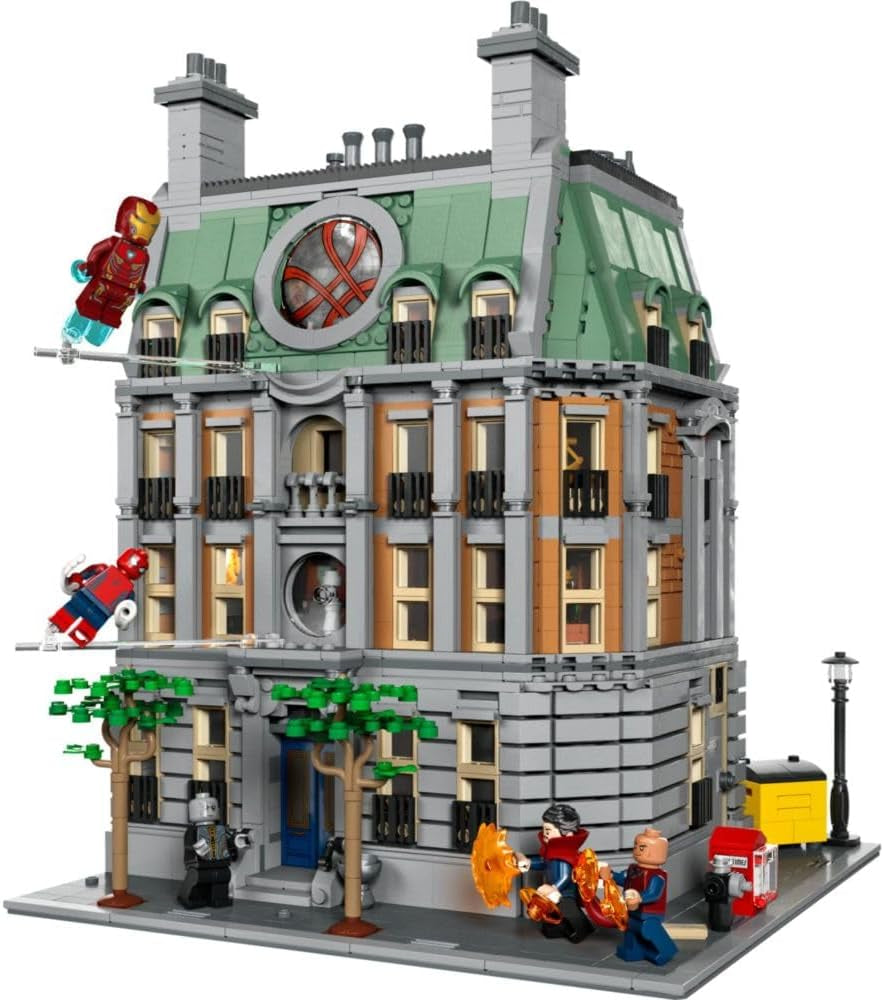 LEGO Marvel Sanctum Sanctorum Juego de construcción modular de 3 pisos con minifiguras de Doctor Strange y Iron Man Avengers: Endgame Toy House Fan Coleccionable Decoración de gran salón 76218 Juegos de construcción Besuche den LEGO-Store