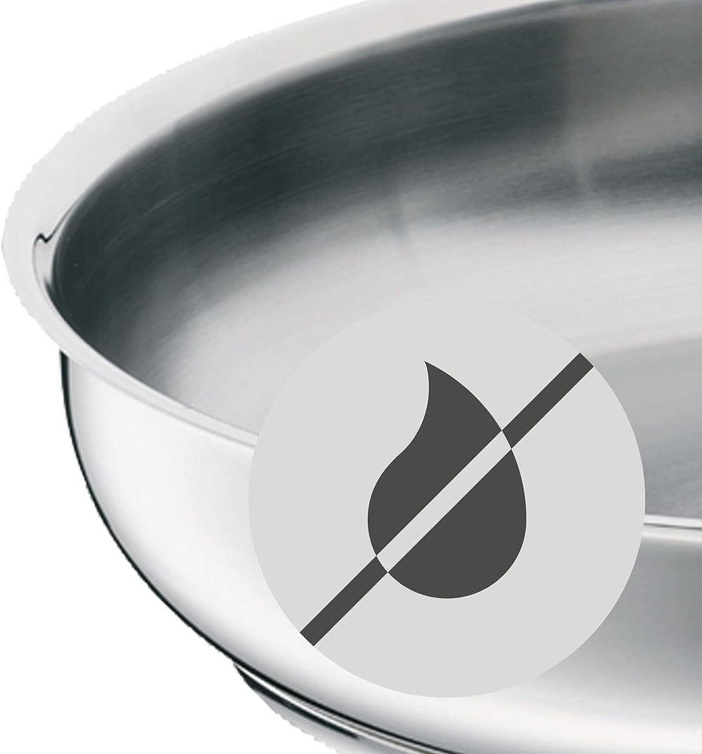 Sartén de acero inoxidable WMF Profi 24 cm inducción, sartén de acero inoxidable Cromargan Ollas y Sartenes Naty Shop