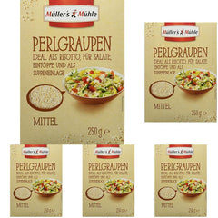 Cebada perlada Müller's Mühle, 250 g (paquete de 5)
