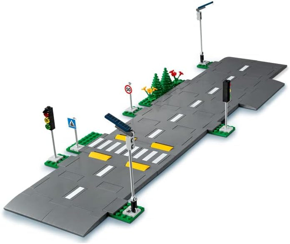 LEGO City Juego de construcción Intersección de carreteras con semáforos con ladrillos que brillan en la oscuridad 60304 Juegos de construcción Besuche den LEGO-Store
