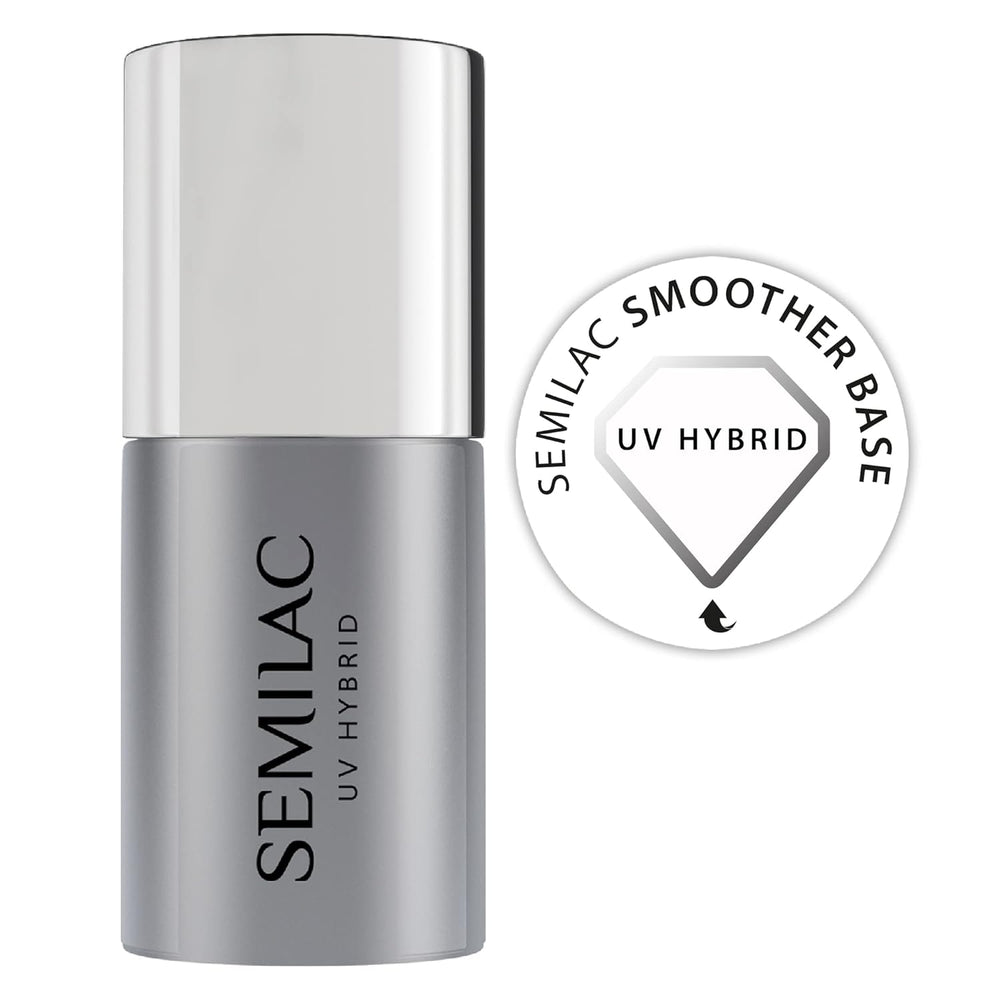Semilac Pure & Clean base de esmalte de uñas UV 7ml – Base híbrida autonivelante para uñas sensibles