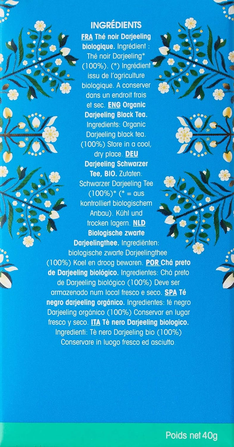 ETS - Ceai negru Darjeeling, BIO, 20 pliculețe de ceai (pachet cu 2)