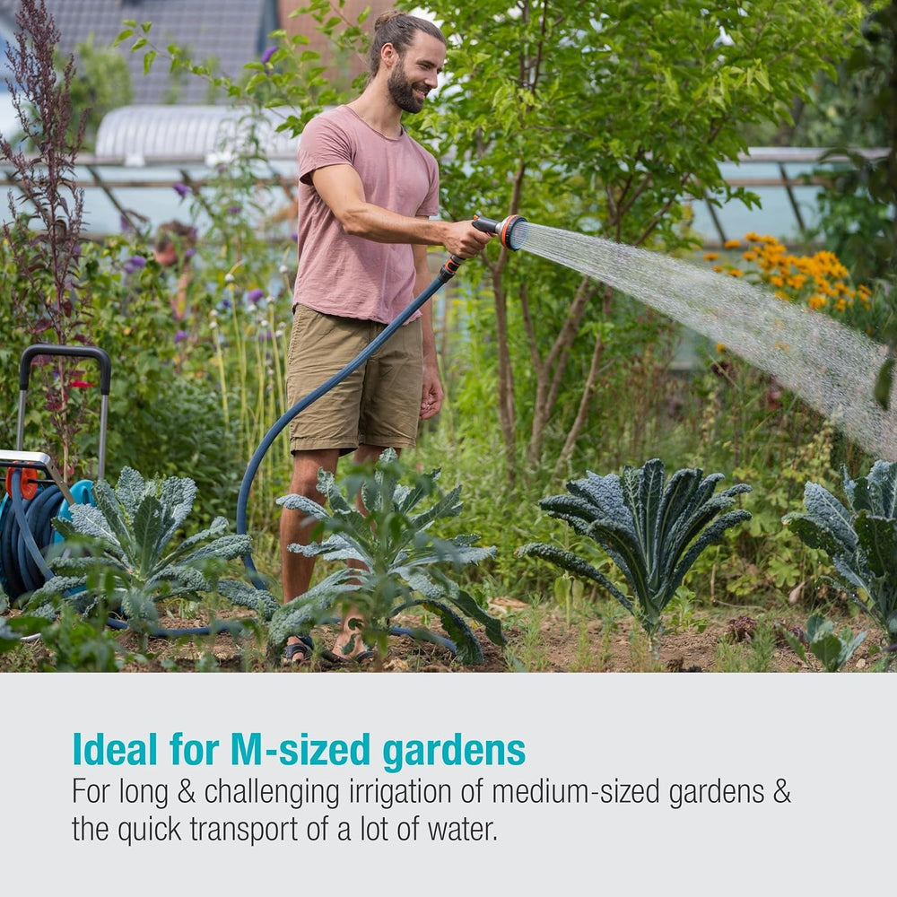 Set Gardena Liano Xtreme 3/4 inch, 20m: Furtun de grădină extrem de robust din material textil, cu furtun interior din PVC, ușor, rezistent la intemperii (18480-20)