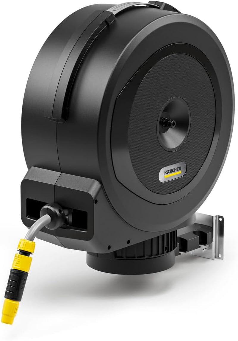 Cutie automată pentru furtun Kärcher HBX 5.35: furtun de 35 m, furtun de conectare: 1,5 m; retragere automată a furtunului, convenabilă și flexibilă, neagră