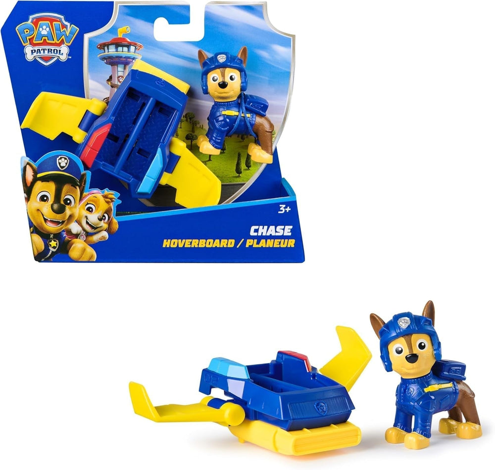 PAW PATROL, Chase Action Pup, figurină de joacă cu mini avion de salvare cu aripi pliabile, jucărie pentru copii începând cu vârsta de 3 ani Action figures Naty Shop Chase