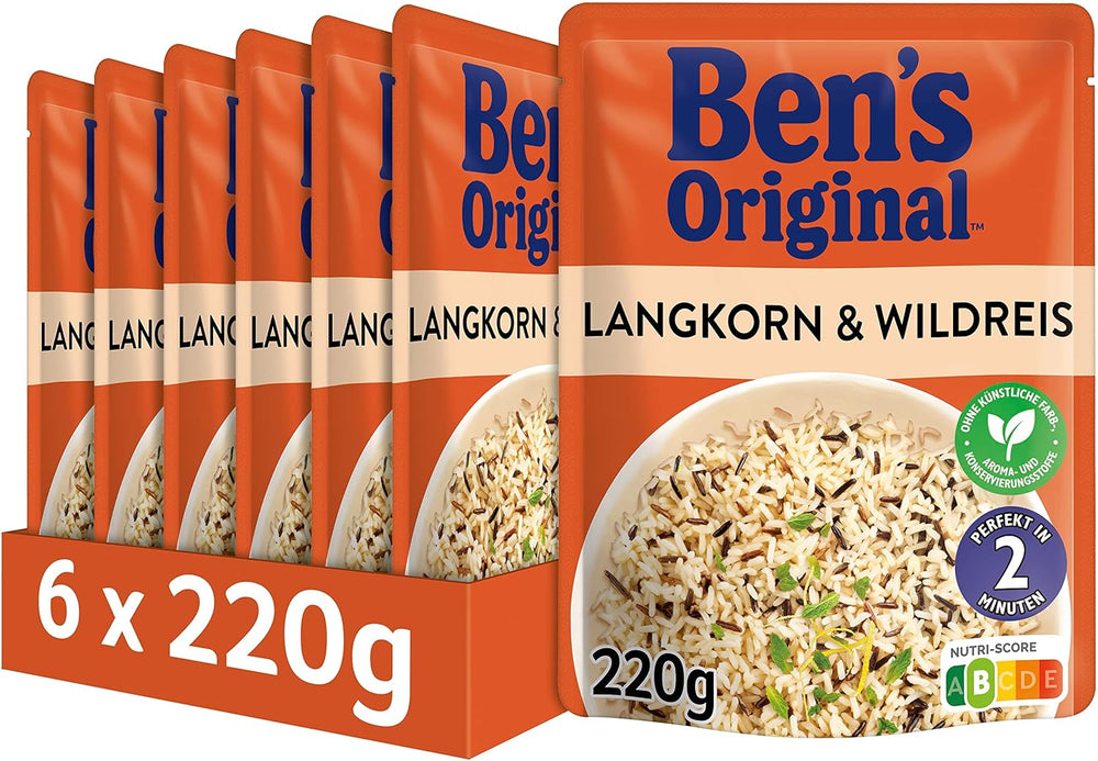 BEN'S ORIGINAL™ Arroz Basmati Express 6 x 220g