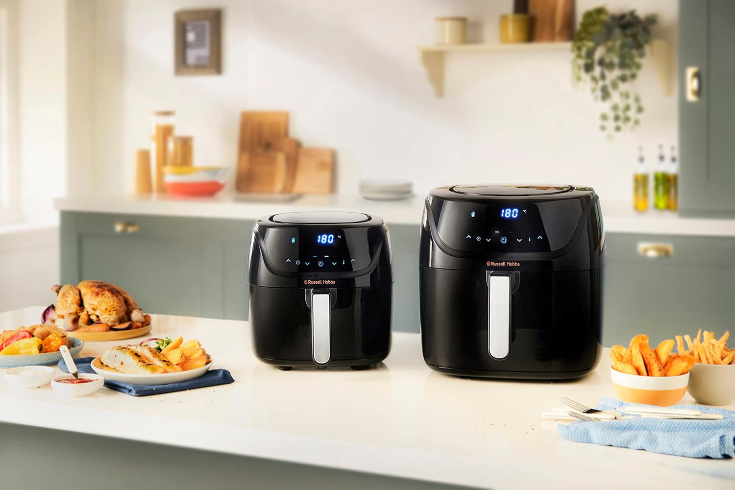 Russell Hobbs Air Fryer L 4L Rapid Airfryer, 7 funciones de cocción, 10 programas Electrodomésticos Naty Shop