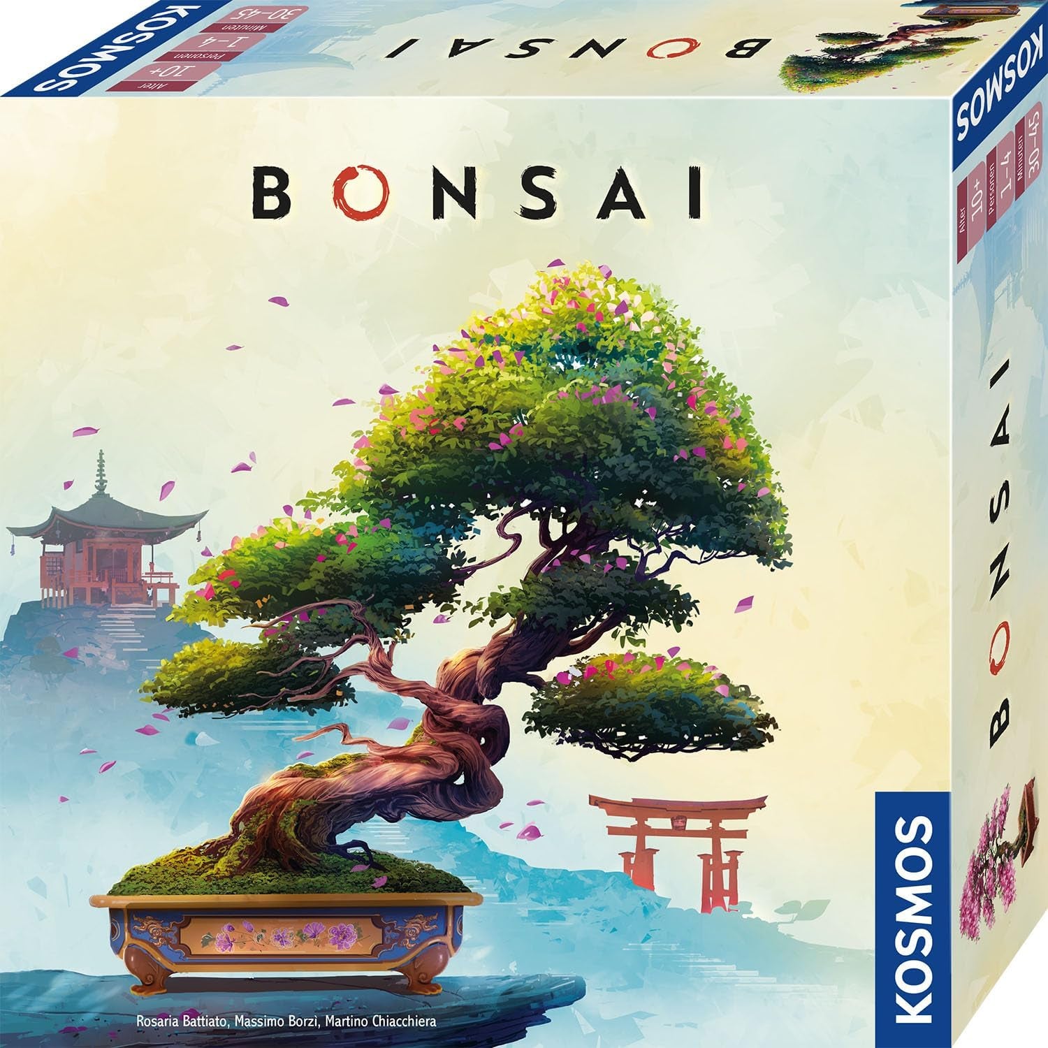 KOSMOS 684259 Bonsai, Juego de mesa táctico con reglas sencillas y una amplia gama de juegos, juego de fiesta para 1-4 jugadores a partir de 10 años.