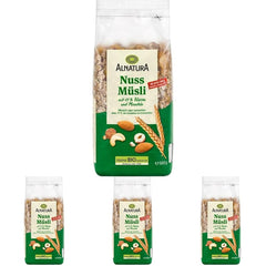 Muesli ecológico con nueces, 17% nueces y almendras, 0,5 kg