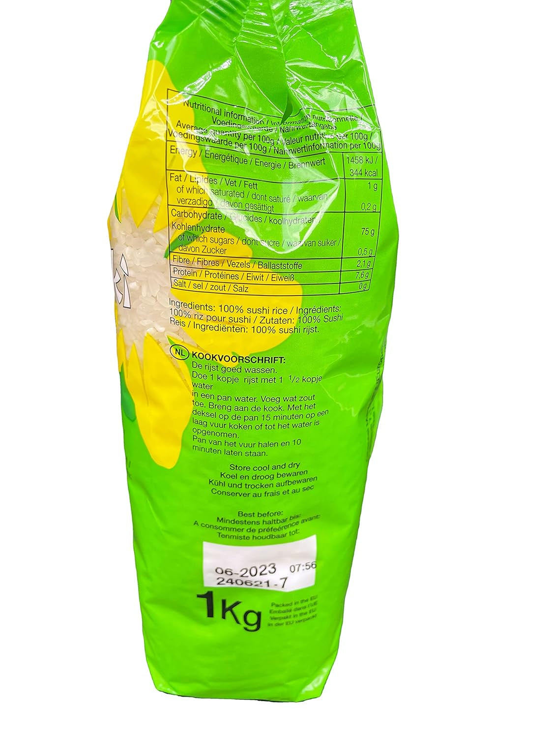 Arroz para sushi, 1 kg