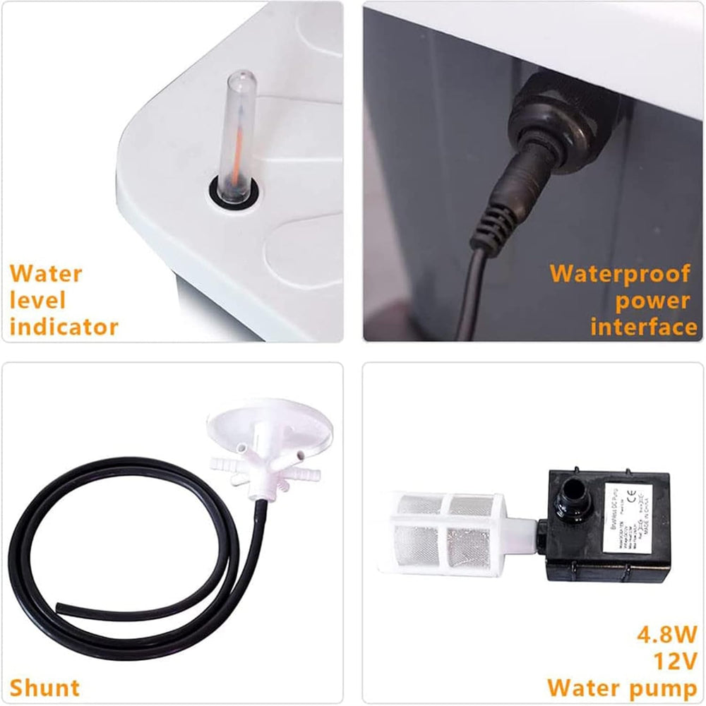 Torre hidropónica, sistema acuapónico de cera de 15 niveles y 45 orificios, kit de cultivo aeropónico de jardín inalámbrico para hierbas, frutas y verduras con bomba de hidratación, adaptadores, macetas de malla