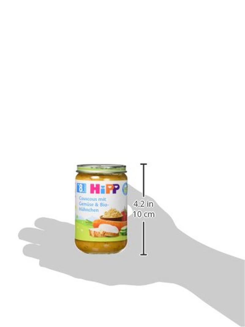 Cuscús Hipp con verduras y pollo ecológico, pack de 6 (6 X 220 gramos) Madre e Hijo Naty Shop