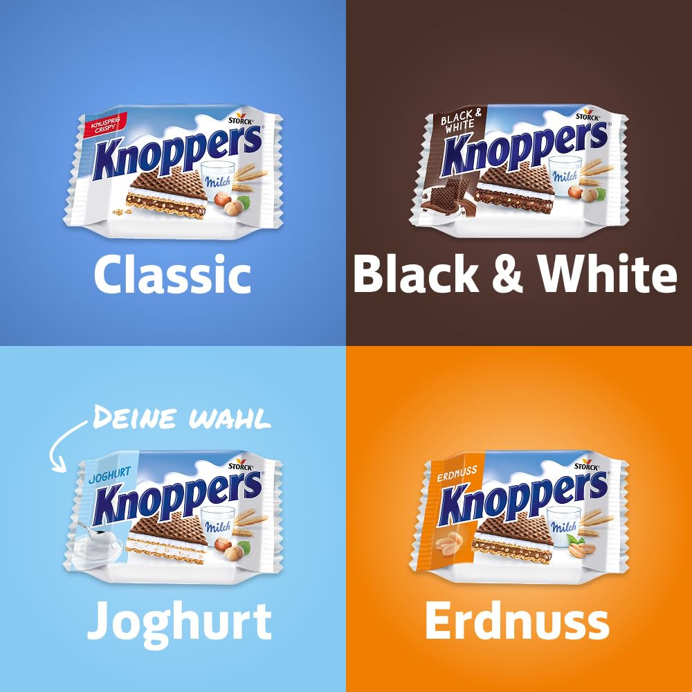 Yogur – 4 x 200 g – Lonchas de barquillo rellenas de crema de yogur y turrón, avellanas y cacao