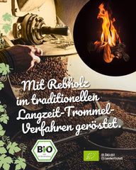 Blank Roast - BIO Winzer Kaffee 1000g - schonend mit Pfälzer Rebholz geröstet - ganze Kaffee-Bohnen aus Peru - 100% Arabica Röstung - schokoladig & nussig - säurearm
