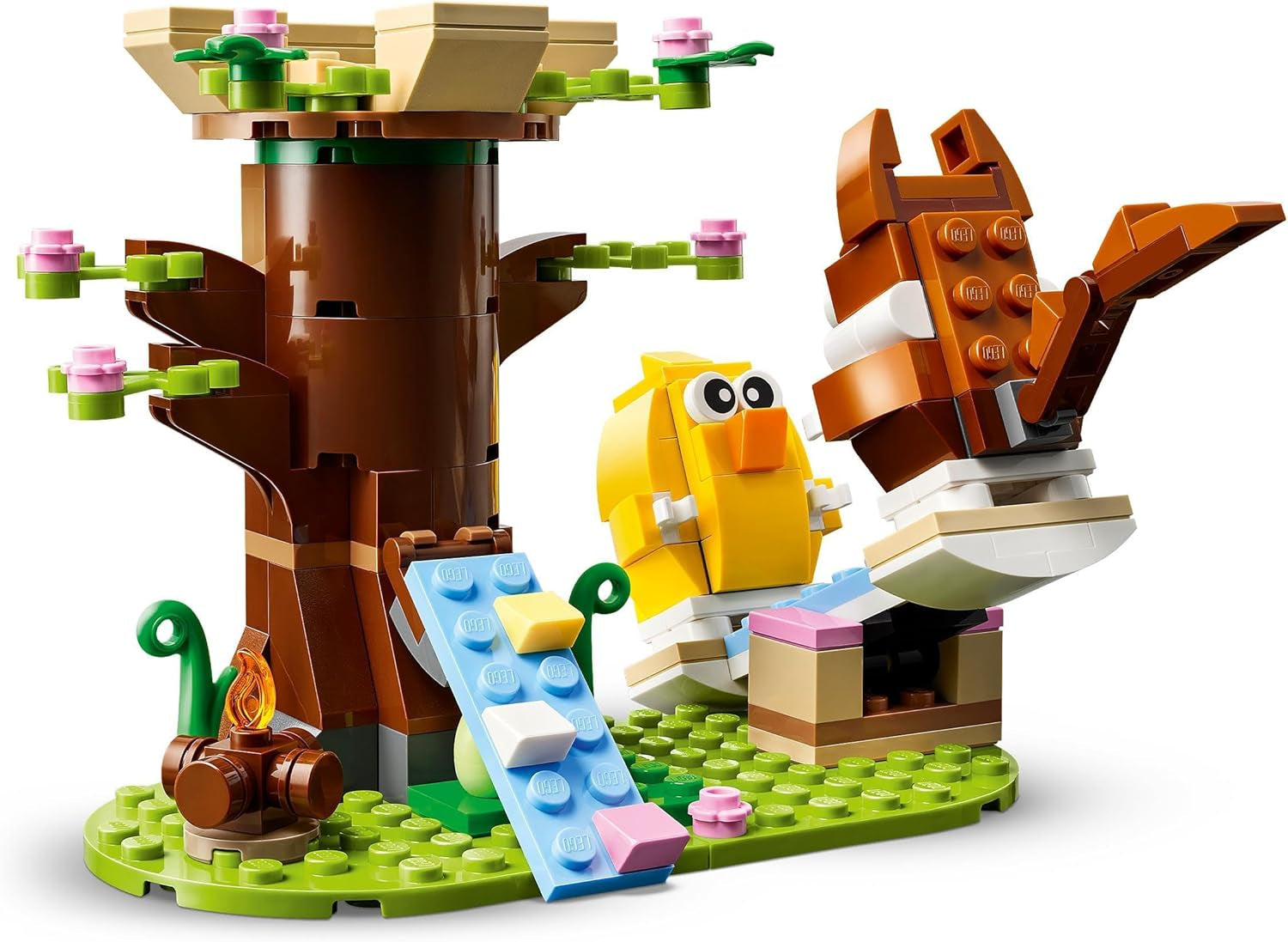 LEGO Spring Parque infantil para animales, Set de construcción de pájaros y ardillas, Set de casa en el árbol para niños, Idea de regalo para niños y niñas de 8 años, Set de animales, Figuras de animales de juguete 40709 Juegos de construcción Beuche den LEGO-Store
