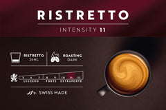 Café Royal Ristretto – Nespresso®-kompatible Kaffeekapseln, 100 % Arabica, intensiv, dunkle Röstung, Intensität 11/12, Rainforest Alliance, 36 Kapseln