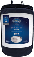 Plapumă Silentnight Soft as Silk, 10.5 tog, pentru paturi duble, alb, microfibră, alb, king size Plapumi si pilote Naty Shop 40X25X25 cm 10.5 Tog