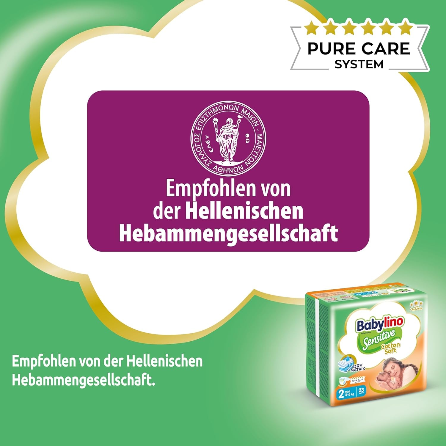 Pañales para bebés sensibles, talla 2, mini (3-6 kg), 192 pañales