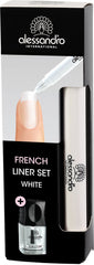 Juego de delineadores de ojos French Liner alessandro Effect Polish, blanco, 1 paquete (3,2 ml + 5 ml)
