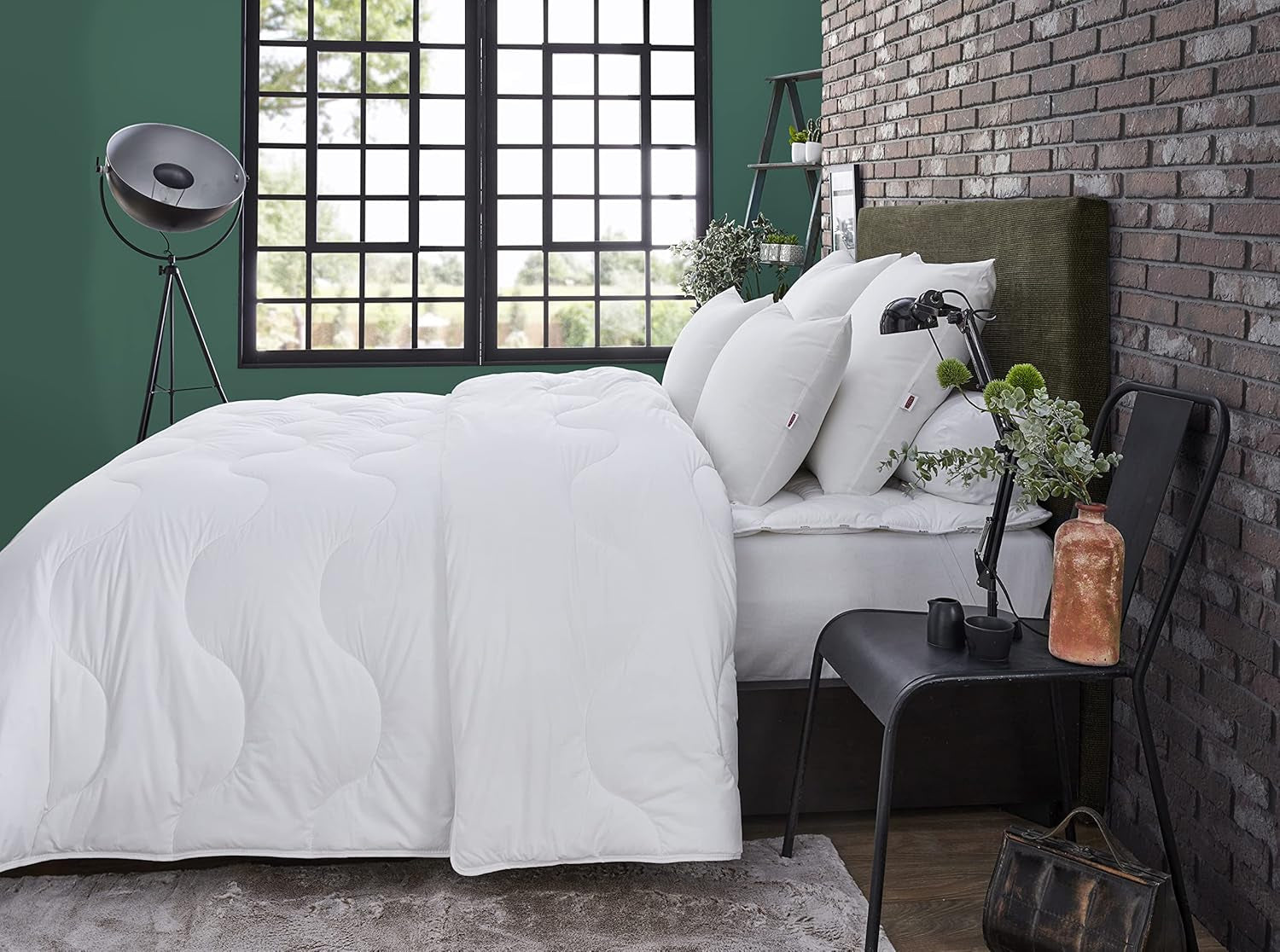 Manta, Templada, Sintética, 220 X 240 Cm, Para cama de matrimonio, Manta Amazon, Antiácaros y mullida, Fibra reciclada, Lavable a máquina a 40ºC Edredones y edredones Naty Shop