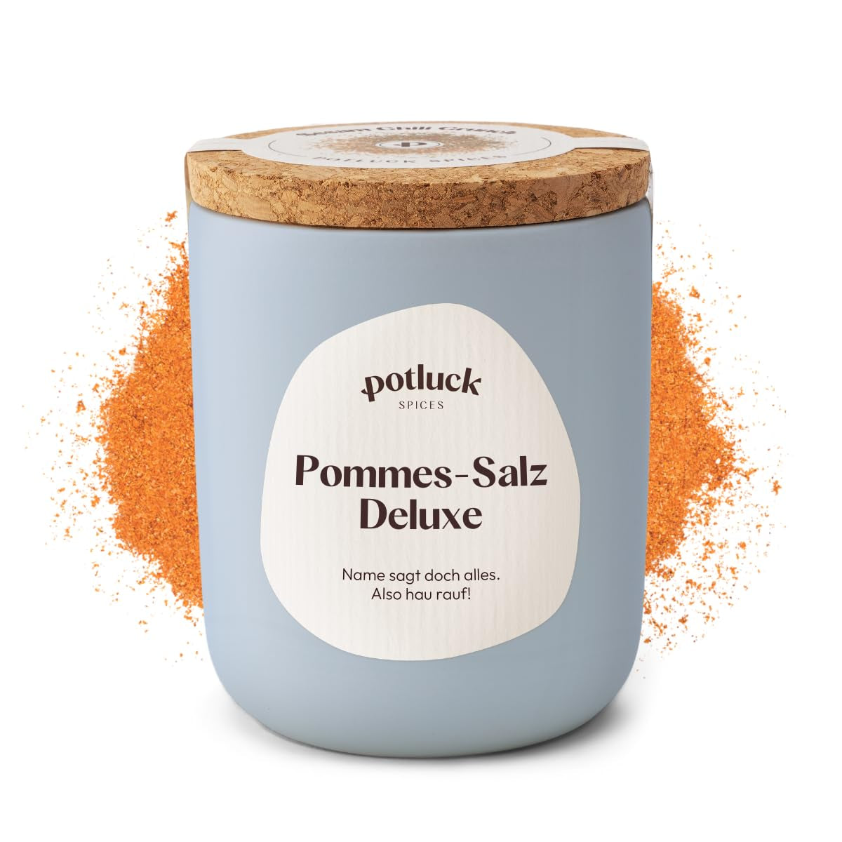 Comida compartida | Flor de Sal hecha a mano | Sal marina en cerámica | 80g | Vegano, sin gluten y con ingredientes naturales