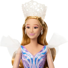 Mattel Wicked: Partea a 2-a de Universal Pictures Păpușă Glinda Deluxe cu ținută detașabilă și 3 accesorii, inspirată din film, JFM13, [Multicoloră]