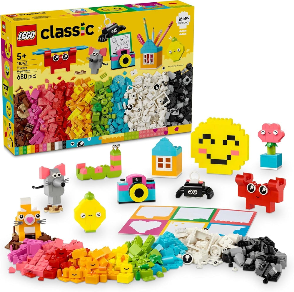 LEGO Classic Creative Fun Box, Ladrillos de construcción coloridos para juegos de rol imaginativos, Set de construcción para principiantes, Juguetes para niñas y niños a partir de 5 años, Modelos reconstruibles 11042 Juegos de construcción Besuche den LEGO-Store Default title