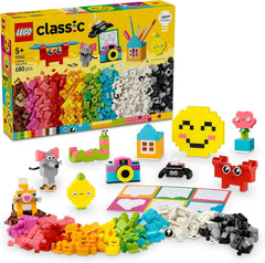 LEGO Classic Creative Fun Box, Ladrillos de construcción coloridos para juegos de rol imaginativos, Set de construcción para principiantes, Juguetes para niñas y niños a partir de 5 años, Modelos reconstruibles 11042 Juegos de construcción Besuche den LEGO-Store Default title