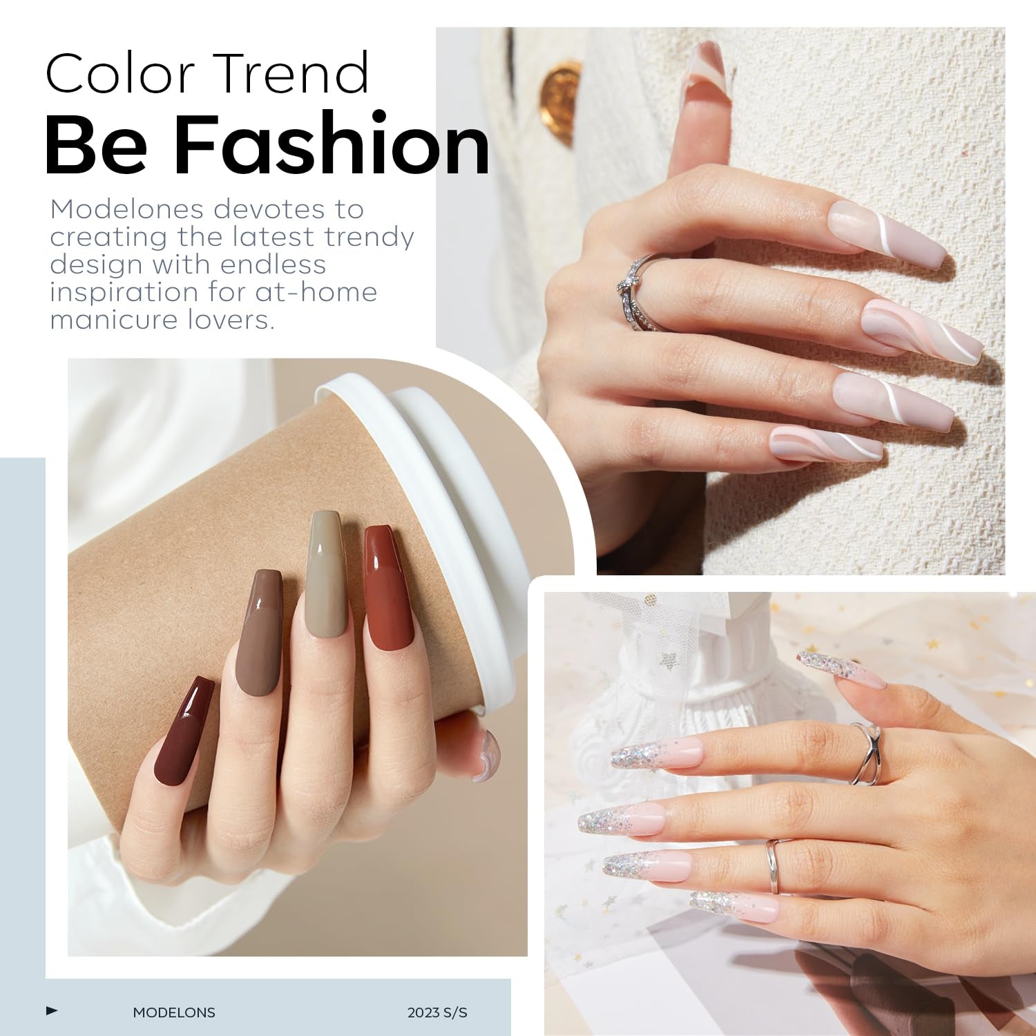 Modelones Kit pentru unghii și gel adeziv 500 buc. Set extensii unghii cu gel adeziv Kit unghii cu gel, adeziv unghii și mini lampă unghii acoperire completă vârfuri unghii presă pe Nail Art Studio Salon DIY