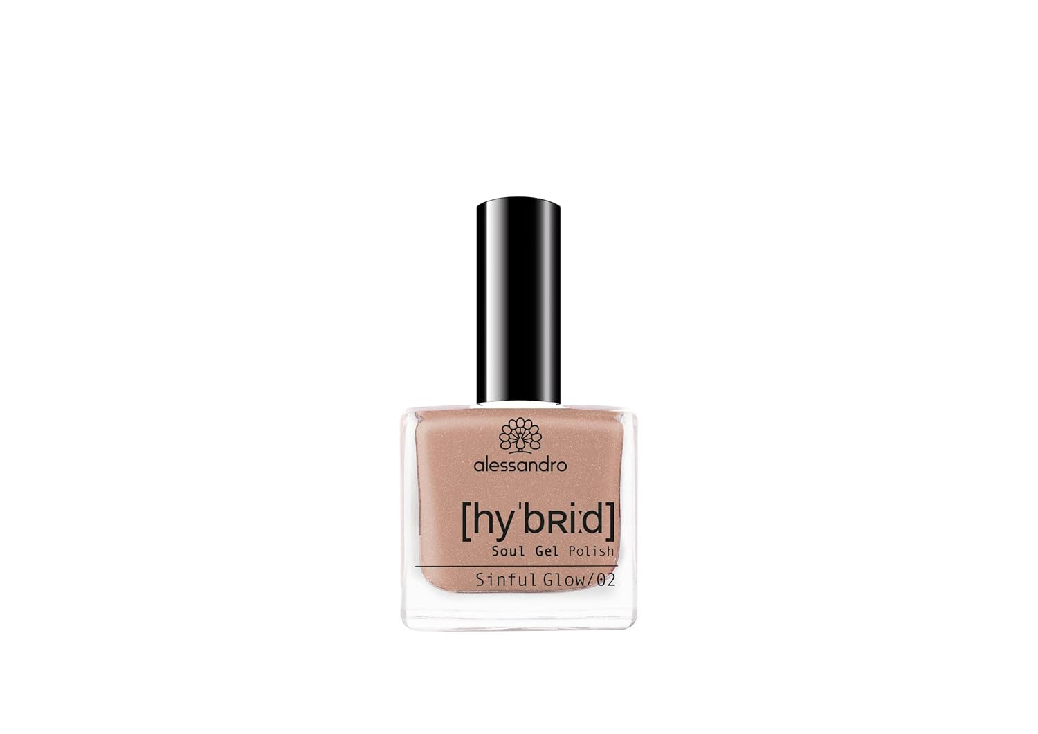 Esmalte de uñas Alessandro Sinful Glow HYBRID - Tono nude - Uñas perfectas en solo 3 pasos, sin LED - ¡dura hasta 10 días! 8ml