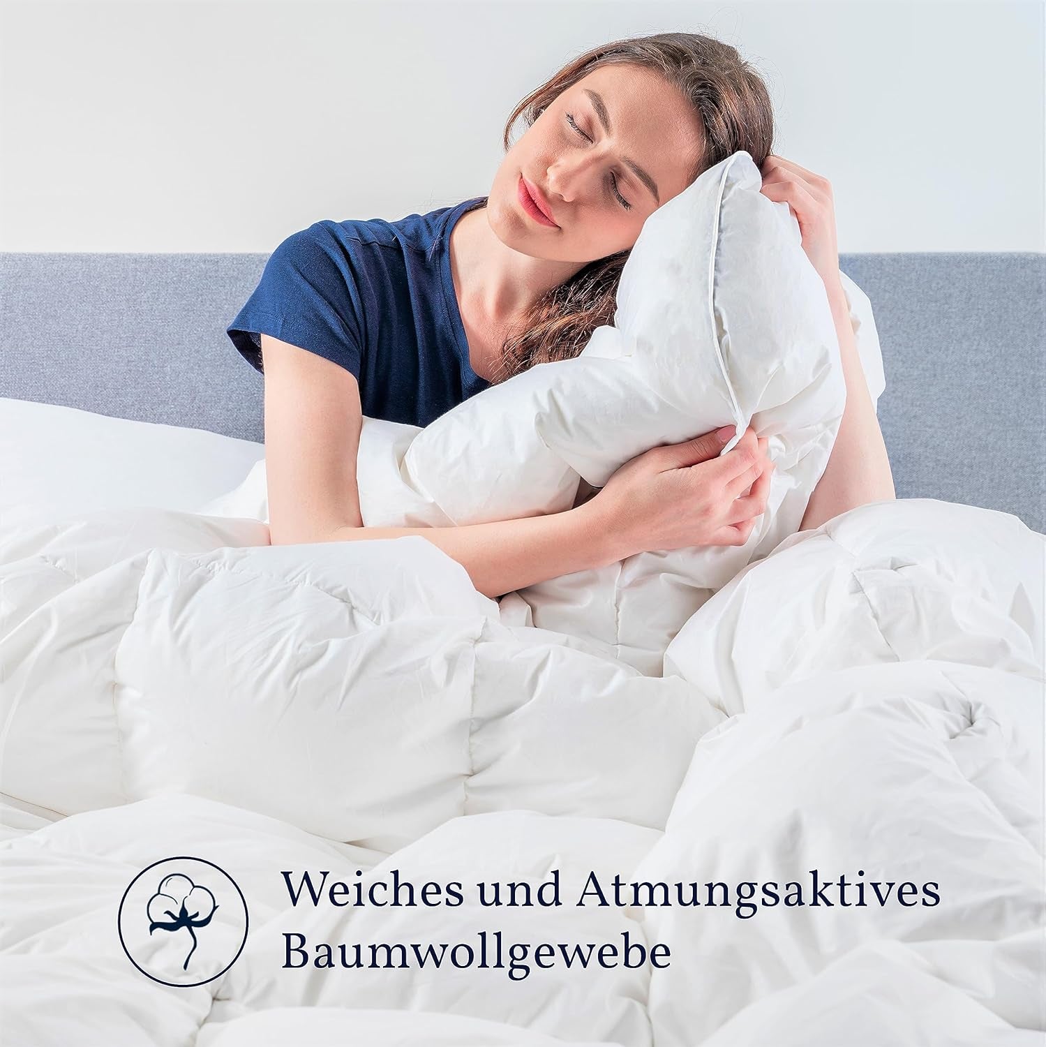 Paraíso Nórdico - Edredón Cómodo - 50% Plumón de Pato Alemán - Edredón Cálido de Invierno - 200X200 Cm Edredones y Edredones Naty Shop