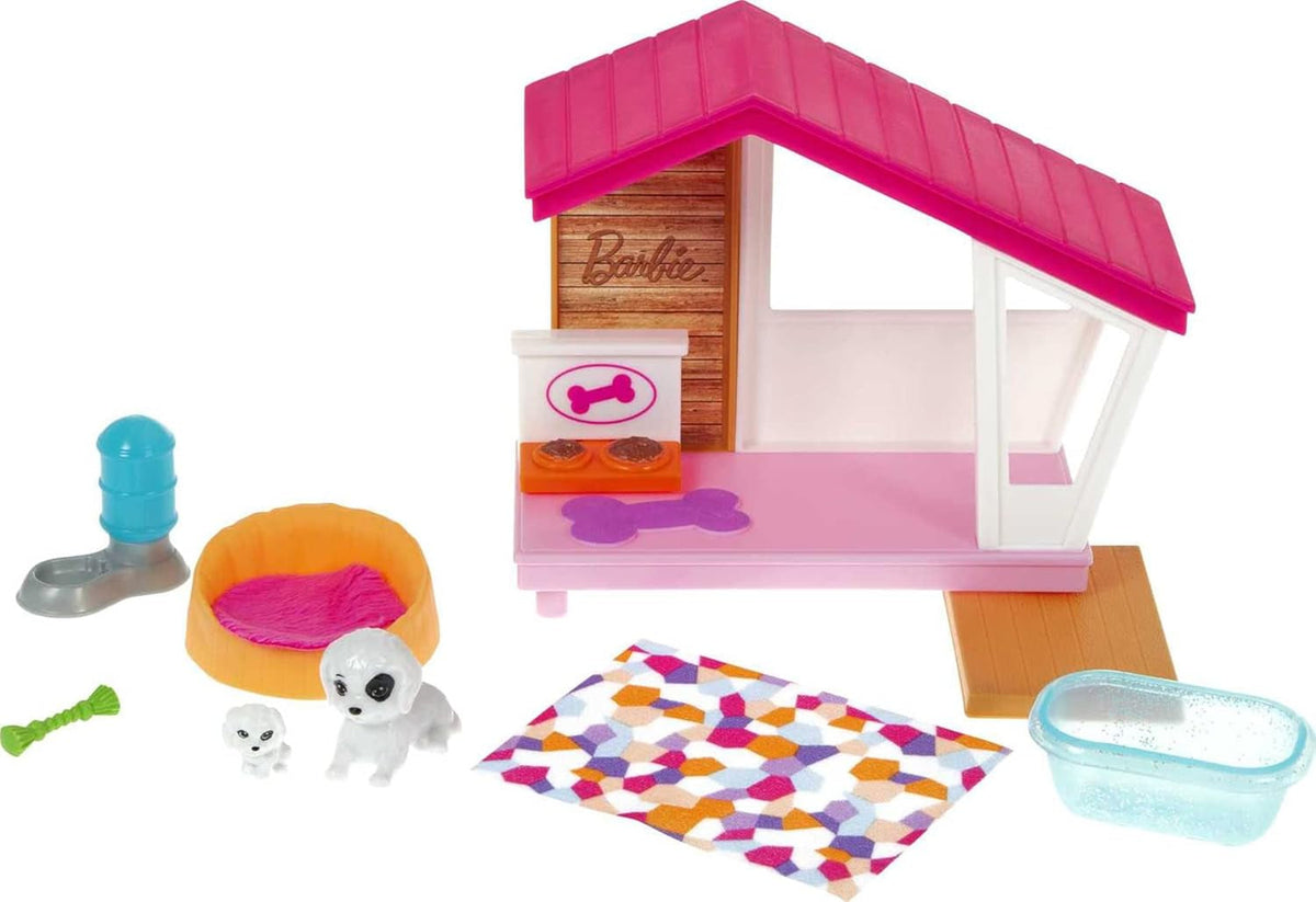 Barbie GRG78 - Mini Playset con 2 Perros, Casita y Accesorios, Regalo para Niños 3-7 Años Naty Shop Dolls Default Title