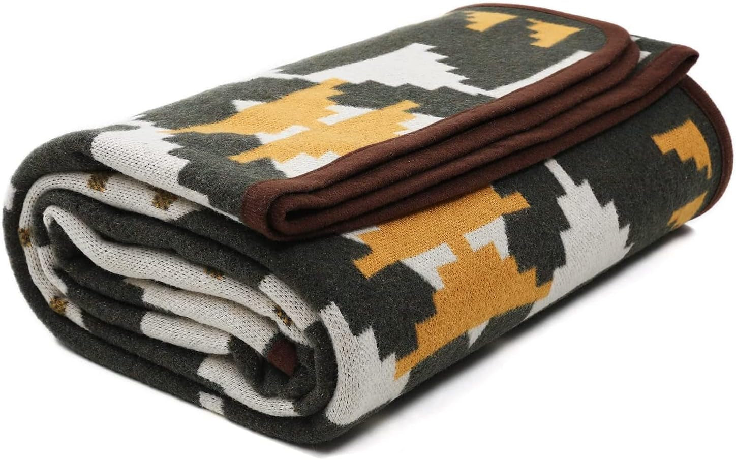 ACUSHLA 200,7 x 160 cm, 1,7 kg, manta, manta de lana, cálida manta de viaje, manta de punto, mantas decorativas para sofá, silla, sofá, cama, salón, camping, apta para todas las estaciones Ww203 Camas y mantas Beuche den ACUSHLA-Store Indian Army Green 150 x 200 cm