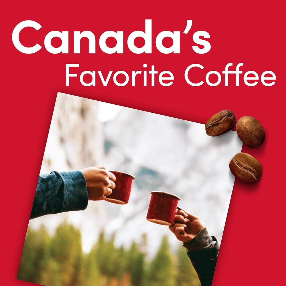 Tim Horton's 100% Arabica, prăjire medie, amestec original, cafea boabe întregi, 2 livre