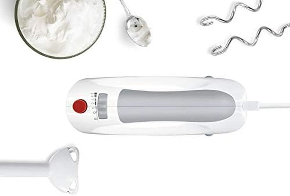 Bosch Hausgeräte MFQ3540 Handrührer, Grau, Weiß, 7,7 cm de largo x 20,1 cm de ancho x 14,1 cm de alto Cocina Naty Shop