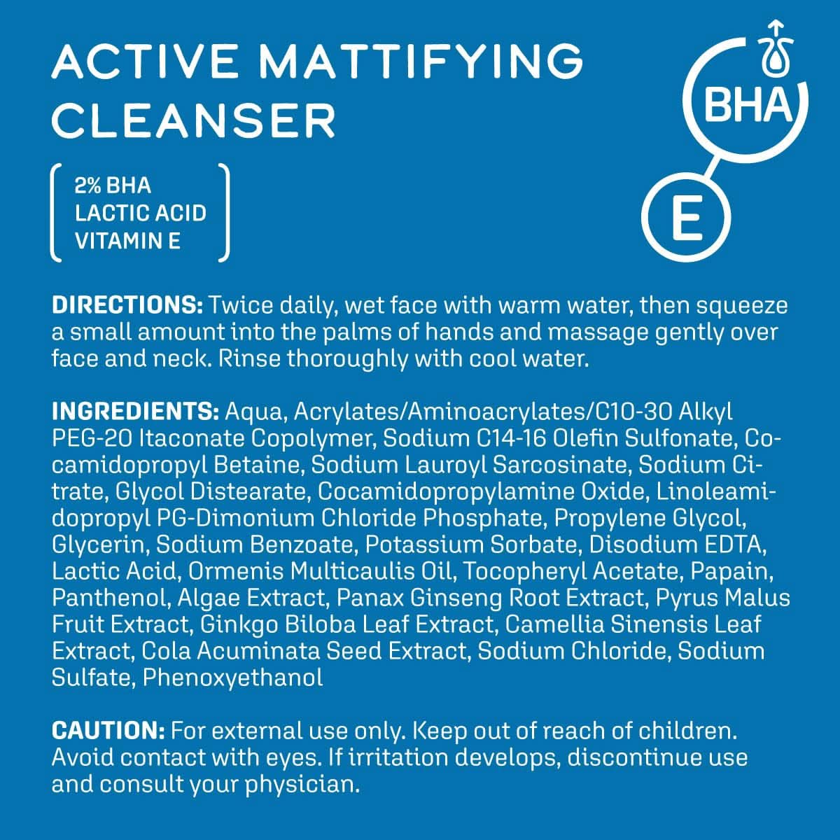 DCL Skincare Active Mattifying Cleanser, 2% Salicylic Acid, Lactic Acid, 198 ml Cosmetice si Infrumusetare Naty Shop