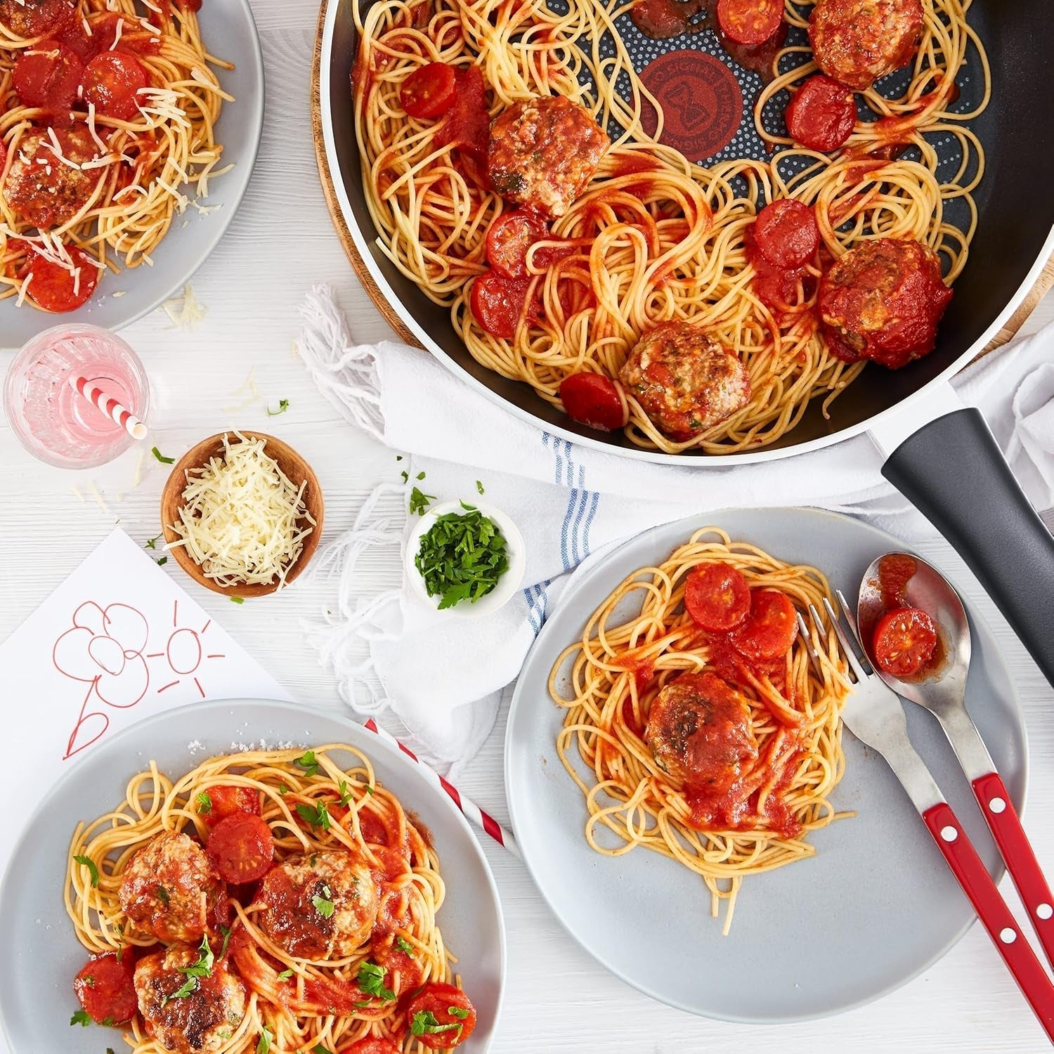 Tefal C27808 Generous Cook Tigaie 32 cm, acoperire antiaderentă, baza Thermo-Fusion, toate tipurile de plită cu inducție Oale si Tigai Naty Shop