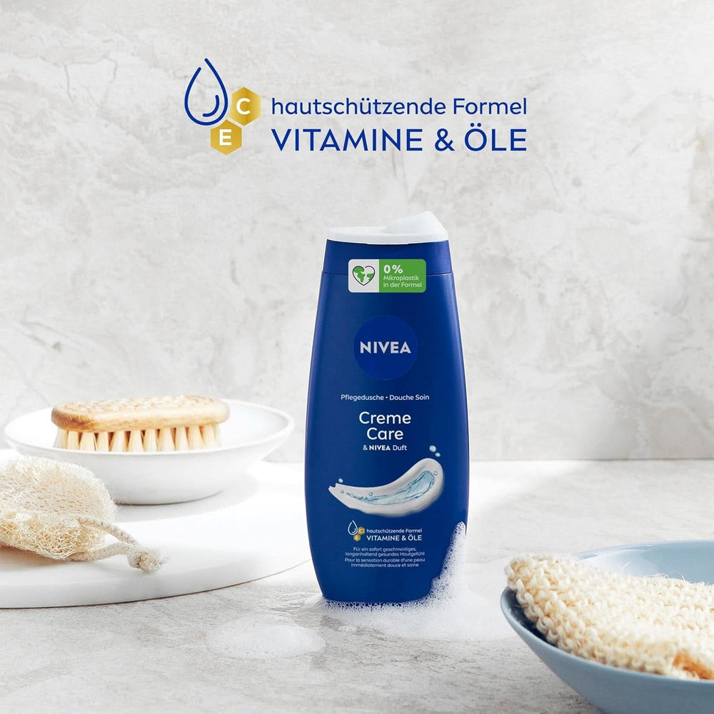 NIVEA Creme Care, gel de ducha con vitaminas y aceites esenciales, 250 ml Ducha y baño Naty Shop