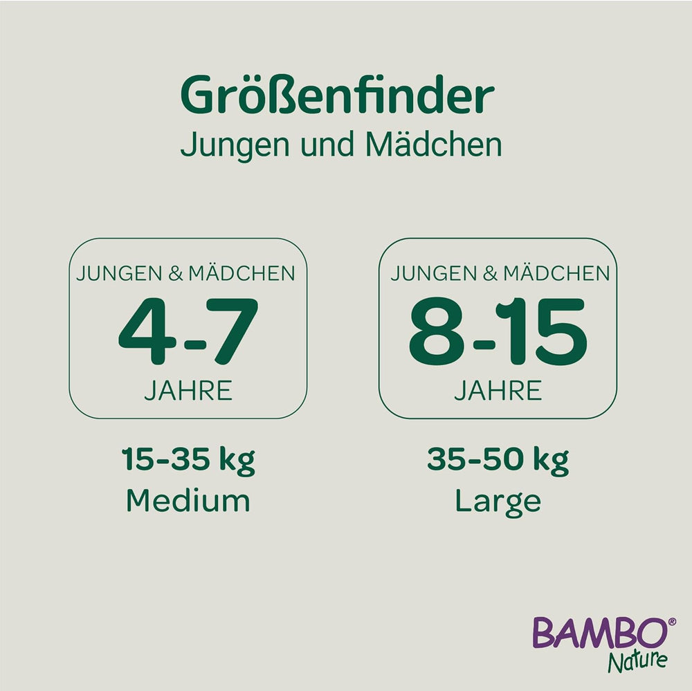 Pañales extraíbles nocturnos Bambo Dreamy, grandes (35-50 kg/77-110 lb), paquete de 10 | Pañales pull-up para niños | Ropa de dormir ultraabsorbente para mojar la cama