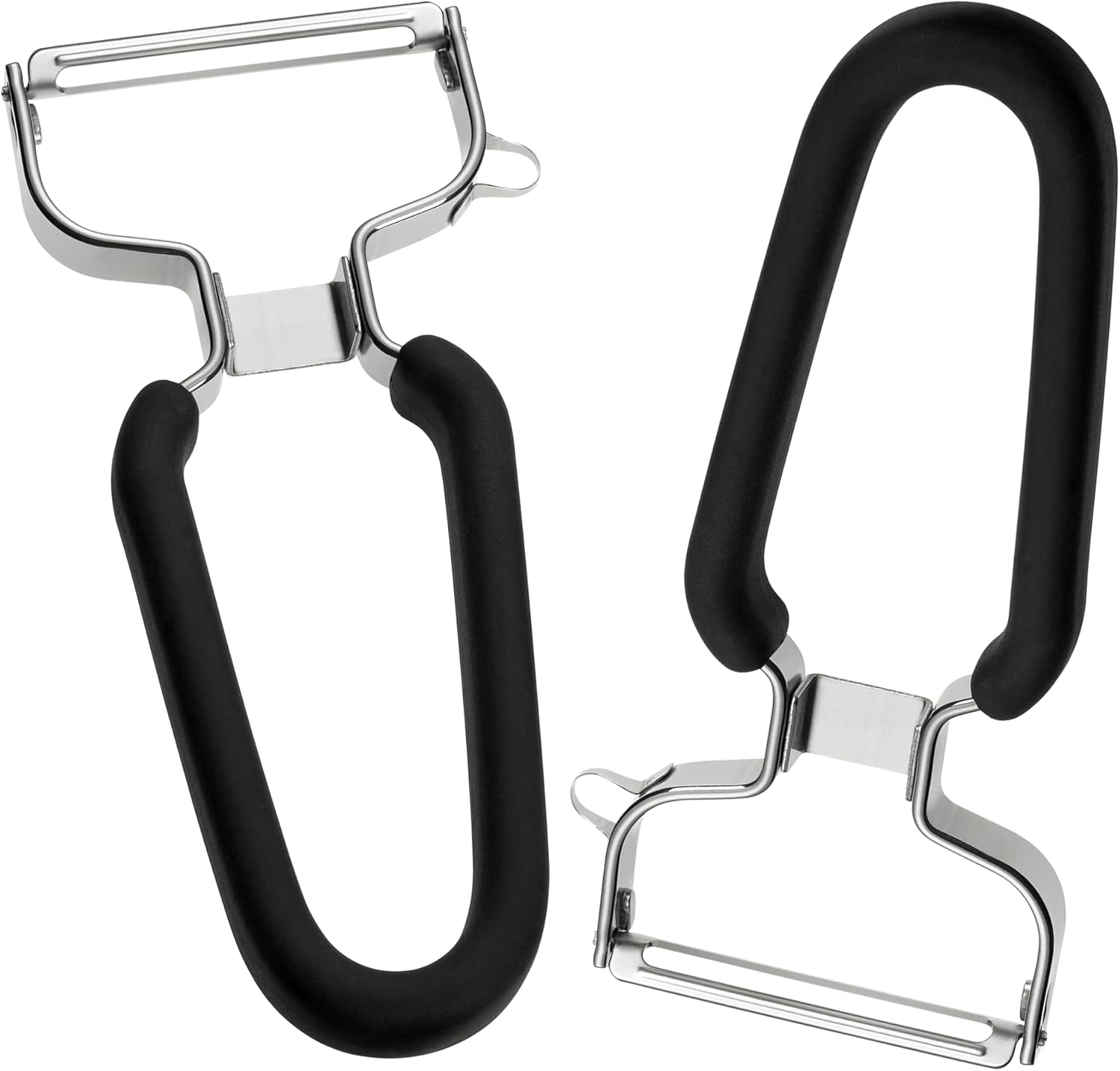 Lurch Pelador Económico Pelador de Patatas de Acero Inoxidable con Cabezal de Cuchilla Pelador Móvil Naty Shop 2Er Set