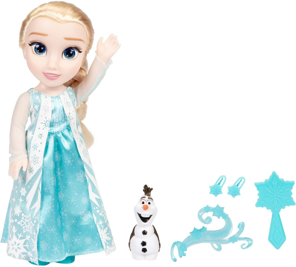 Disney Die Eiskönigin - Frozen - Singende ELSA Puppe 35 cm, singt „Let It Go“, inklusive Zubehör für zusätzlichen Spielspaß, perfekt Mädchen ab 3 Jahren, 225306, Türkis