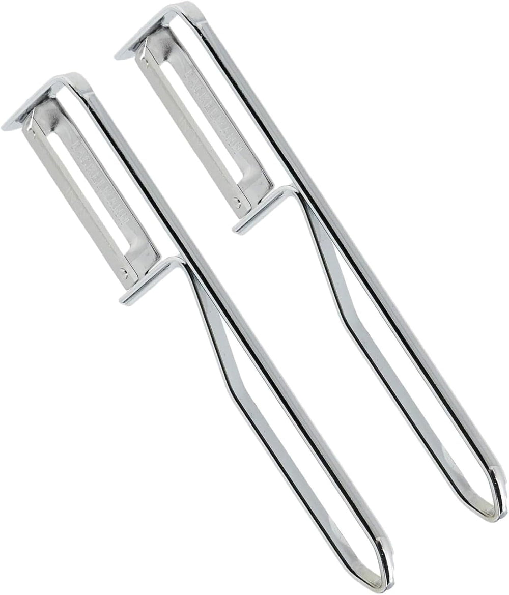 Pelador universal Fackelmann, hoja de acero inoxidable Pelador Naty Shop Pelador económico Set 2 piezas