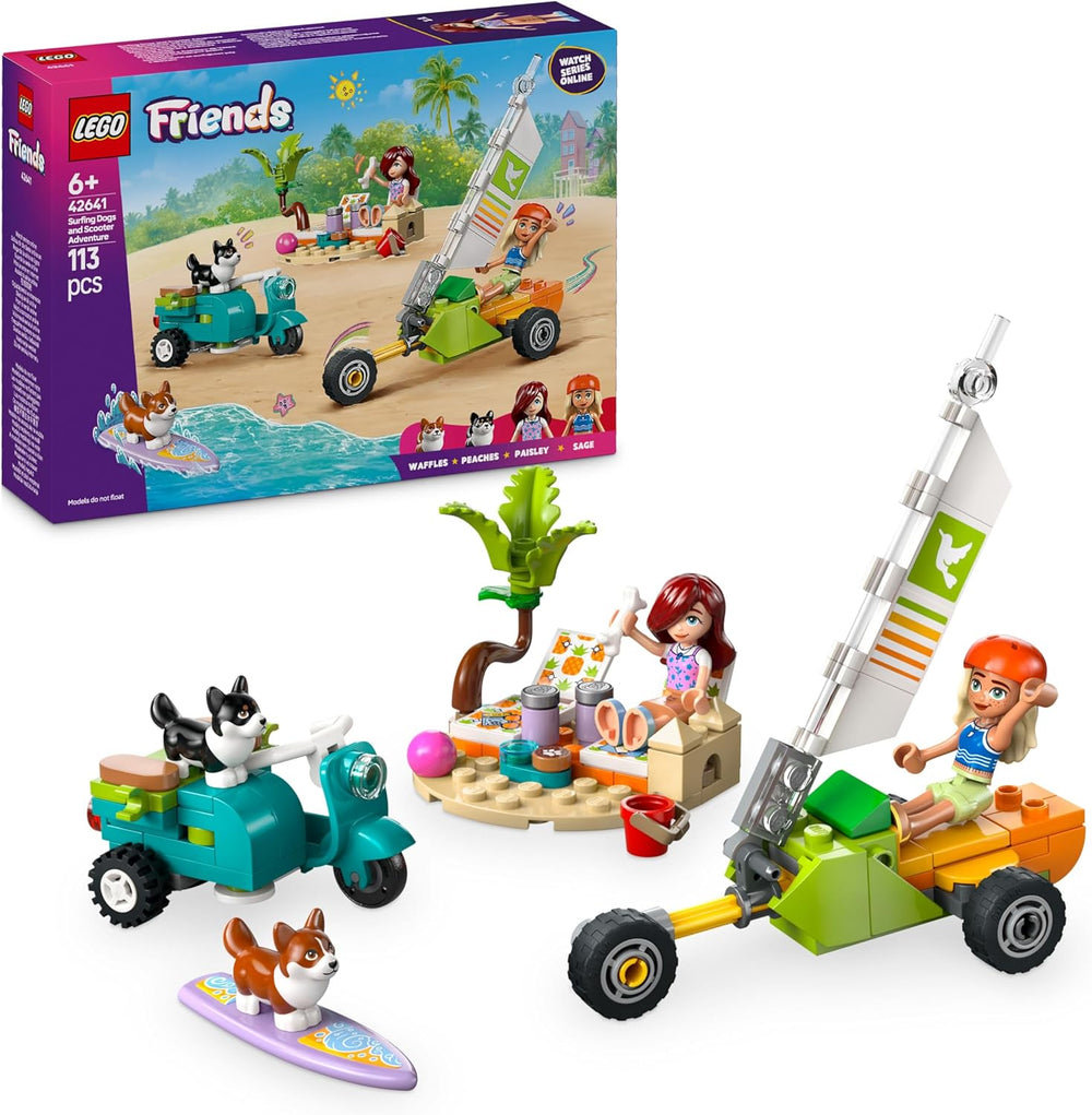 LEGO Friends Noche de Película de la Amistad, juguete para niñas mayores de 6 años - incl. 2 minimuñecos, una pantalla y un proyector de ladrillos luminosos - Set de construcción creativa - 42642