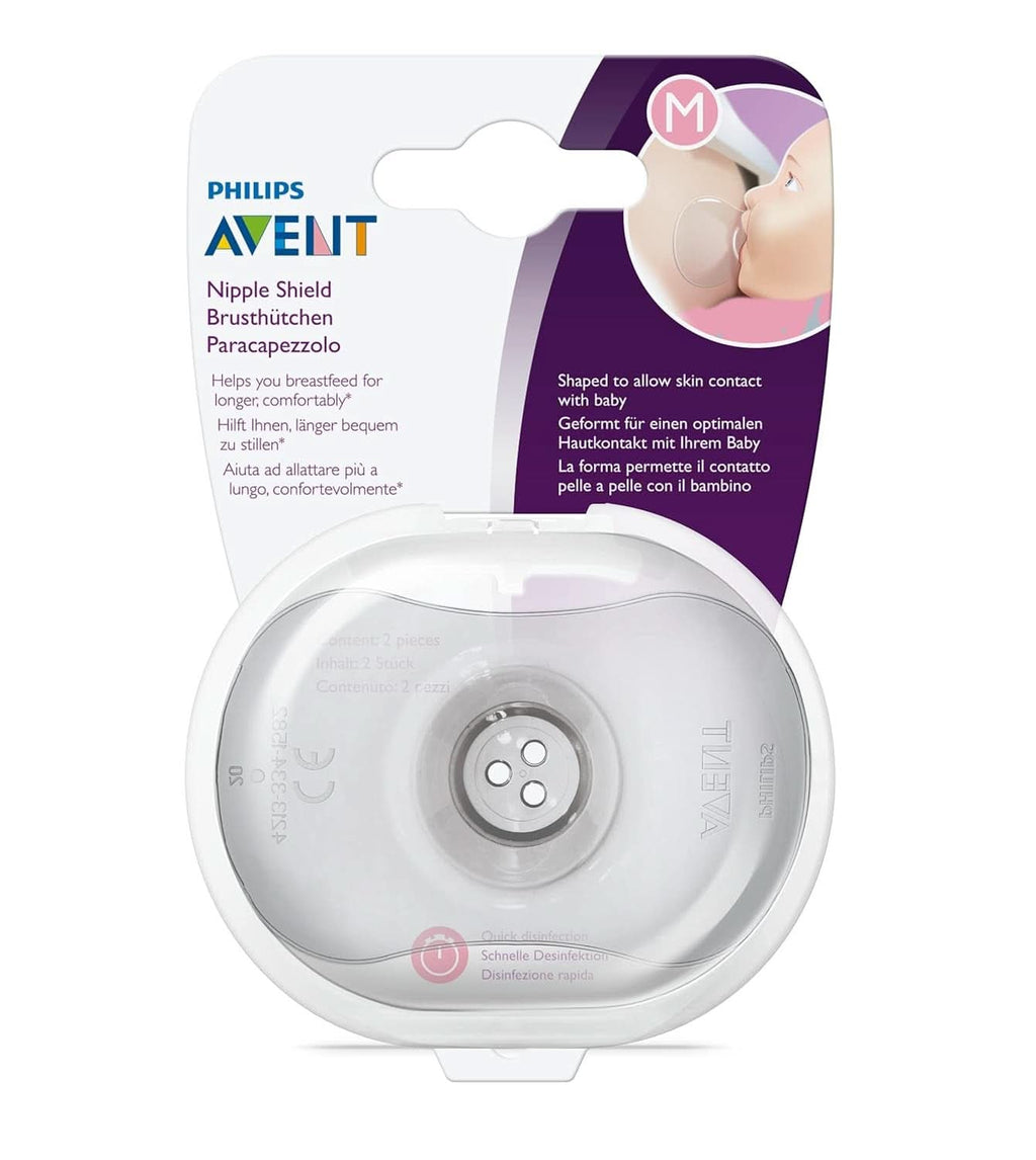 Philips Avent SCF153/03 Protecție mamelon, Cu cutie de depozitare, Mediu, 2 bucăți Accesorii Hrana si Alaptare Bebe Naty Shop