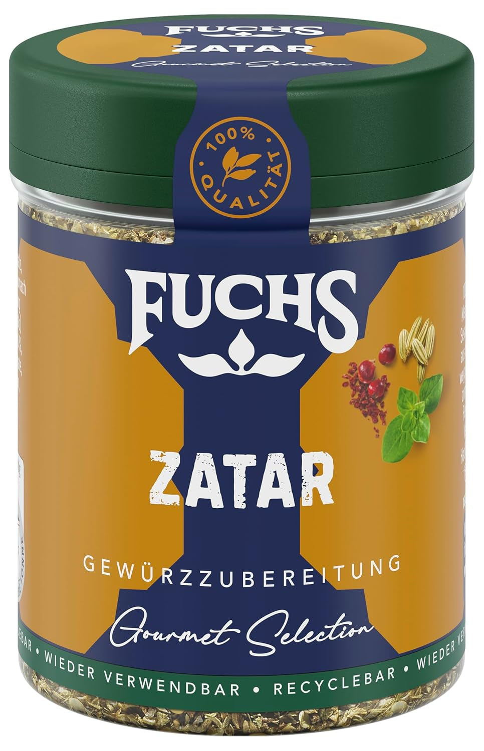 Fuchs Gewürze Gourmet Selection Naher Osten-Afrika – Dukkah Gewürzmischung, nachfüllbarer Gewürz Mix, zum Verfeinern von Fisch und Lamm, vegano, 50 g