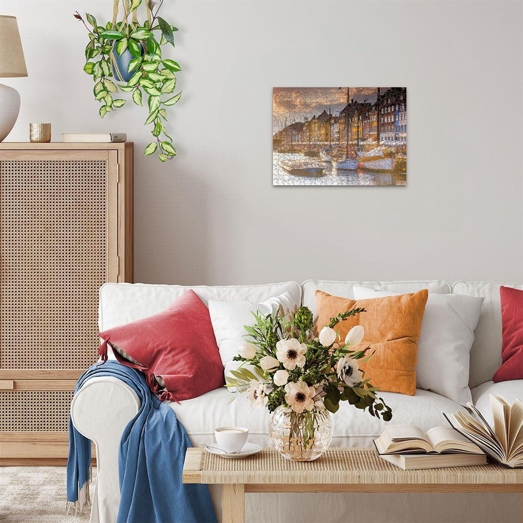 Ravensburger Puzzle 12000846, Lugares escandinavos - Atardecer en Copenhague - Puzzle de 500 piezas para adultos y niños mayores de 12 años Puzzle Naty Shop