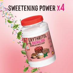 Eritritol + Sucralosa 1:4 Süßstoff | 1G = 4G Zucker | 0 Netto-Kohlenhidrato - 0 Calorien - 0 Índice Glykämischer - Keto - Kein GVO - Castello since 1907 - 1 Kg Edulcorantes Naty Shop