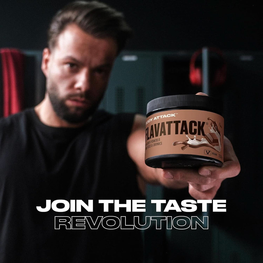 Body Attack Flavattack®, Brownie Doble de Chocolate, 250G / 83 porciones Aromas Naty Shop