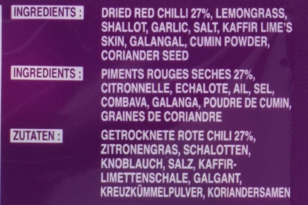 Cock Currypaste Panang, Schärfe medio, auténtica cocina tailandesa, ingredientes naturales, vegano, halal y sin gluten (1 x 50 g)
