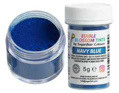 Pudră de colorant alimentar Sugarflair Blossom Tint Dust, albastru marin - Pudră de colorant alimentar pentru decoruri de tort, pastă de zahăr, fondant, glazură, ciocolată, cremă de unt, macarons și multe altele - 5G